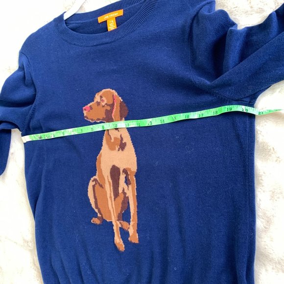 Vizsla Dog Sweater Navy 